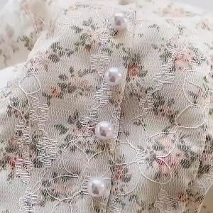 Croptop Fashion Korean Lace Floral Vintage Bra Tanktop Wanita Motif Bunga Retro Gaya ptt