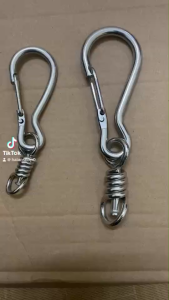 Móc khóa inox  móc xoay móc xích chó mèo INOX có chốt chống xoắn đủ 4 kích cỡ nhỏ 7cm.trung 9cm.lớn 11cm.đại 14cm