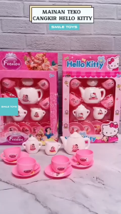 Smile - Mainan Anak Perempuan Cangkir Teko Set Hello Kitty Dan Princess WH090