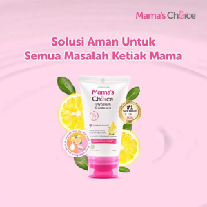Mama Choice Deodoran Aman Untuk Ibu Hamil Menyusui Paket Perawatan Pencerah Ketiak Dry Serum BPOM