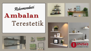 Rak Ambalan Aesthetic Panjang 80cm Lebar 10/15/20cm Tebal 2cm