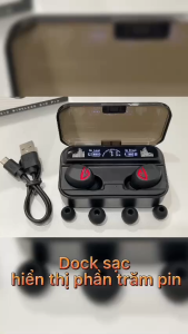 Tai Nghe Bluetooth S10 Pro V5.2 Cảm Ứng Vân Tay Chống Nước Tiêu Chuẩn IPX7 Bass Hay Kết Nối Ổn ĐỊnh