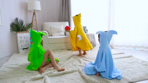 Cutiehaus Childrens Bath Towel Cloak Pure Cotton Bathrobe Baby Swimming Cloak Hooded Quick Water Absorbing Cape Hooded Kids Jubah Tuala Mandi Kanak-kanak