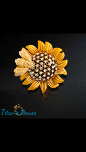 Trâm cài áo cao cấp hoa hướng dương- Titans House - TC021T