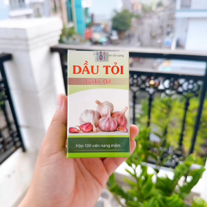DẦU TỎI GARLIC OIL HP PHARMA (100 viên) - Giúp tăng sức đề kháng giảm mỡ máu ổn định đường huyết.