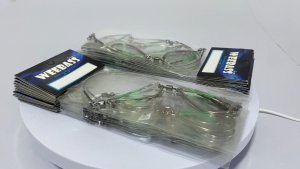 ชุดเบ็ดตกช่อนชะโด Weebass เบ็ดพร้อมสลิง แข็ง คม พร้อมลูกหมุนถัง