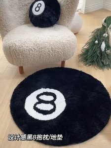 HP302พรมปูพื้น กันลื่น กันสิ่งสกปรก สีดํา สําหรับห้องนอน ห้องนั่งเล่น โซฟา