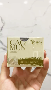 [Tặng Sữa Mặt] Combo 2 Hộp Kem Face Cao Mụn Sica White Chính Hãng Chiết Xuất Khổ Qua Diếp Cá