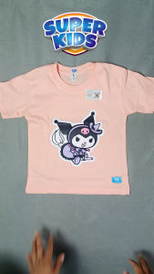Kaos Anak Perempuan Gambar Kuromi Usia 1-5 Tahun