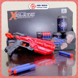 Đồ Chơi Trẻ Em Phóng Xốp Neft Cỡ Vừa BULLET GUN 3 NÒNG - Nhựa ABS An Toàn Với Trẻ Em