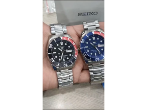 [Promo] Jam Tangan Pria Seiko 5 Sports SNZF15K1 Sea Urchin Pepsi Automatic Original Garansi 2 Tahun [✔COD][100% Authentic]