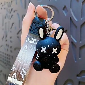 🇲🇾 Ready Stock Cute Colorful Astronaut Bear Keychain Gift Lightning Bear Keyring Car Keychain Student Bag Accessories