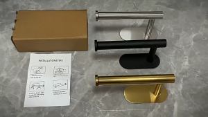 Gantungan Tisu Roll Toilet Kamar Mandi Nail Free 335mm