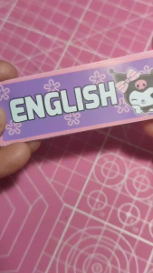 Kuromi Design Notebook Sticker Subject Label