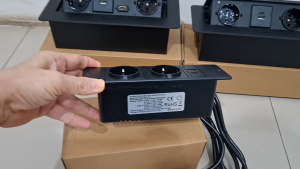 STOPKONTAK TANAM DENGAN KABEL MEJA KANTOR STOP KONTAK USB DAN SOCKET COLOKAN TANAM MEJA MEETING