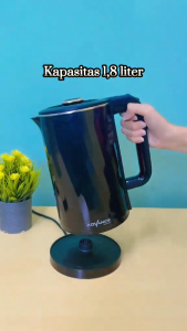 Advance Teko Listrik Kapasitas 2 Liter Stainless Steel Daya 500 Watt Electrik Kettel AK-187