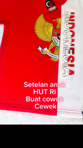 CH KIDS | SET ANAK HUT RI BAHAN VISTATERRY TEBAL DAN LEMBUT USIA1-9 TAHUN