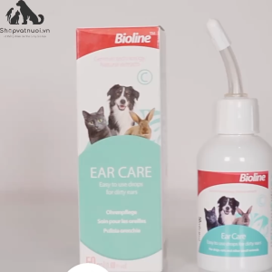 Nước Rửa Tai Vệ Sinh Tai Cho Chó Mèo Ear Care Ohrenpflege Bioline Lọ 50ml