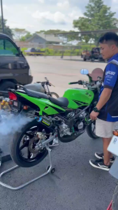 Knalpot Chamber Hitam Tipe Standar Ninja R RR SS Silincer Logo Emboss ORI WINSPEED PERFOMANCE