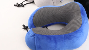 RHODEY BANTAL LEHER U-SHAPE TRAVEL NECK PILLOW MEMORY FOAM BELUDRU - SER43 Bantal Travelling Kereta Bus Sandaran Kepala