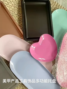 Stainless Jewelry Tray Makeup Cosmetic Organizer Trays Perfume Ring Key Candle Organizer Tray