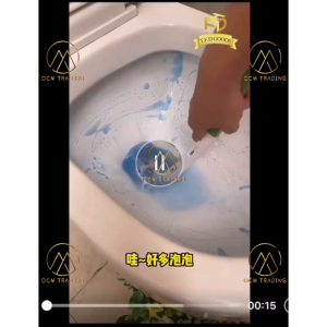 OCM Disposable Refillable Toilet Bowl Brush Scented Scrubber Cleaner with Holder Bathroom Accessories Berus Mangkuk Tandas Pakai Buang Wangi 一次性马桶刷