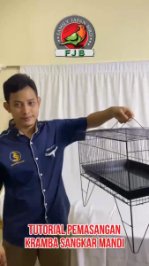 Sangkar Kandang Mandi Burung Warna Hitam Tebok Plastik keramba mandi burung muray kacer cucak ijo jenggot dll