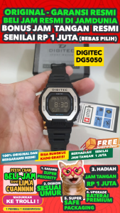 JAM TANGAN DIGITEC ORIGINAL - JAM DIGITEC DG-5050MDAH JAM DIGITEC DG5050 JAM DIGITEC 5050 JAM DIGITEC DG5050MDAH - Men LA - Resin - Hitam - Diameter 5 CM - Jamdunia / Jam dunia JD18 JAM TANGAN PRIA JAM PRIA JAM TANGAN ANTI AIR  DEL01