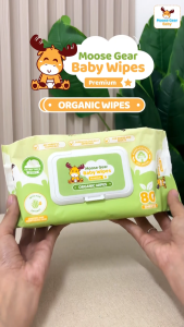Moose Gear Baby Wipes Premium Big Pack (108s/100s/80s) with Vitamin E & Aloe Extract Thick & Soft