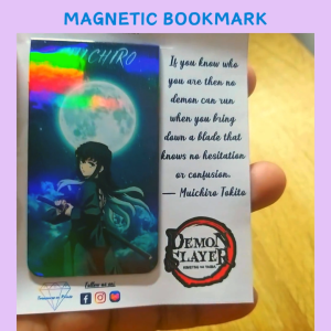 Cute Demon Slayer MAGNETIC Bookmark | Tanjiro | Muichiro | Nezuko | Anime | Page Holder | Gift For Book Lovers