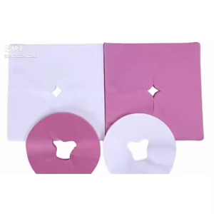 Disposable Facial Massage Sheet Cushion Cover Towel with Hole Hygienic Safe Beauty Salon SPA Headrest Pillow Bed Pads