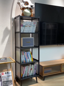 Bamboo Display Cabinet 3/4/5 Layers Black Storage Cabinet Living Room Buka Kabinet Storan Locker 储物柜