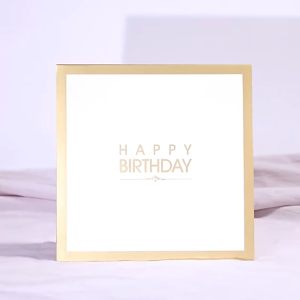 3D Creative Pop Up Birthday Cake Gold Greeting Card Handmade Kirigami Party Card Paper With Envelope Hari Lahir Kertas