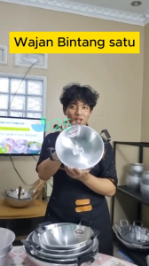 Wajan Kuali Penggorengan No 10 12 14 16 18 20 22 Katel Serbaguna Aluminium Spesial Anti Lengket