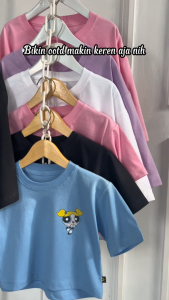 Croptop Lengan Pendek Anak Remaja Dewasa Motif Terbaru