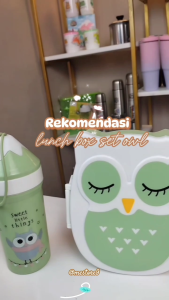 KOTAK MAKAN SET SEKAT 2 FOOD GRADE + BOTOL MINUM ANAK