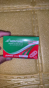 Paper Clip No 5 besi / Penjepit kertas Jumbo klip Montana