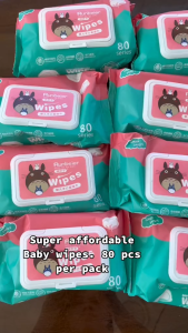 【BUY 10 TAKE10】FIIO FASHION Baby Wipes and Tissue Napkin Bundle - Free Shipping Pack of 10 Each Cottony Soft and Gentle on Skin