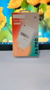 Batok Casan HP FOR POC0 X6 PRO Fast Charger 280W Quick Charge3.0 Support Fast Charging