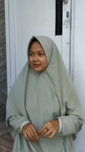 Gamis Set Wolfis Syari Kancing Busui Azhari