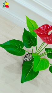 ANTHURIUM MERAH BK3 B8174 BUNGA PLASTIK IMITASI PALSU
