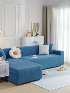 ผ้าคลุมโซฟาแบบยืดหยุ่น 1/2/3/4 ที่นั่ง ลายเรขาคณิต สไตล์โมเดิร์น ผ้าปูโซฟาคุณภาพสูง