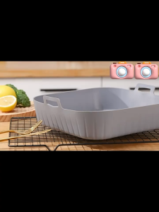 16/19cm Wadah Air Fryer Air Fryer Silicone Pot Silikon Bowl Wadah Tray Nampan Baking Cooking Wadah Baking Silikon Tahan Minyak Reuseable