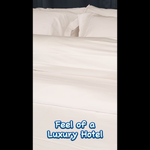 Jean Perry Hotel Series Luxury White QUILT COVER ONLY -100% Combed Cotton Sateen 1000TC (Super Single / Queen / King)