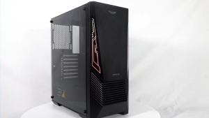 Armaggeddon AERO III ATX Gaming PC Case with Tempered Glass Side Panel Design | Free 3 RGB Cooling Fan