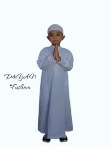 Jubah Gamis Anak Laki-laki Usia 1-10 Tahun Bahan Toyobo