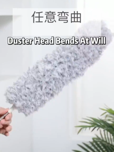 Retractable Long-handle Duster Extendable Microfiber Cleaning Brush Flexible Washable Dust Cleaner