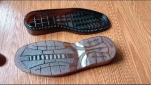 Outsole Alas Bawah Sol Sepatu Pantofel Karet Transparant PVC Coklat 233 size 38 sd 43