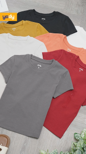 Áo thun T-shirt nữ Yody form Slimfit vải thun Rib Cotton mềm mại TSN7275