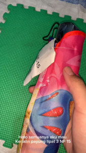 PAYUNG LIPAT NF-15 PINK MOTIF KARAKTER KARTUN